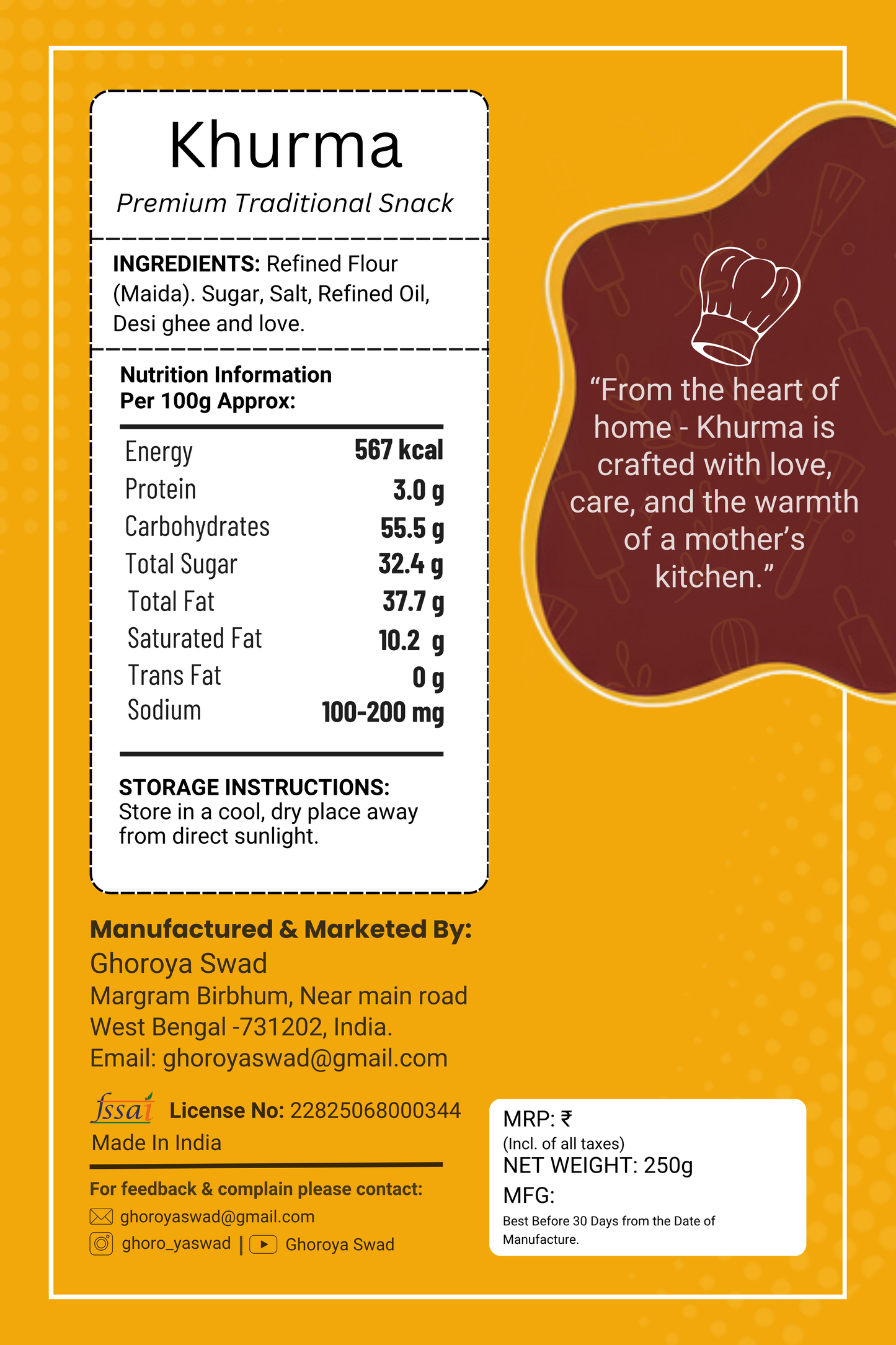 Traditional Crispy Khurma β Sweet Sugar-Coated Snack (Homemade & Fresh)