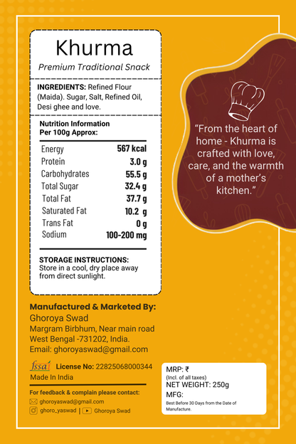 Traditional Crispy Khurma – Sweet Sugar-Coated Snack (Homemade & Fresh)